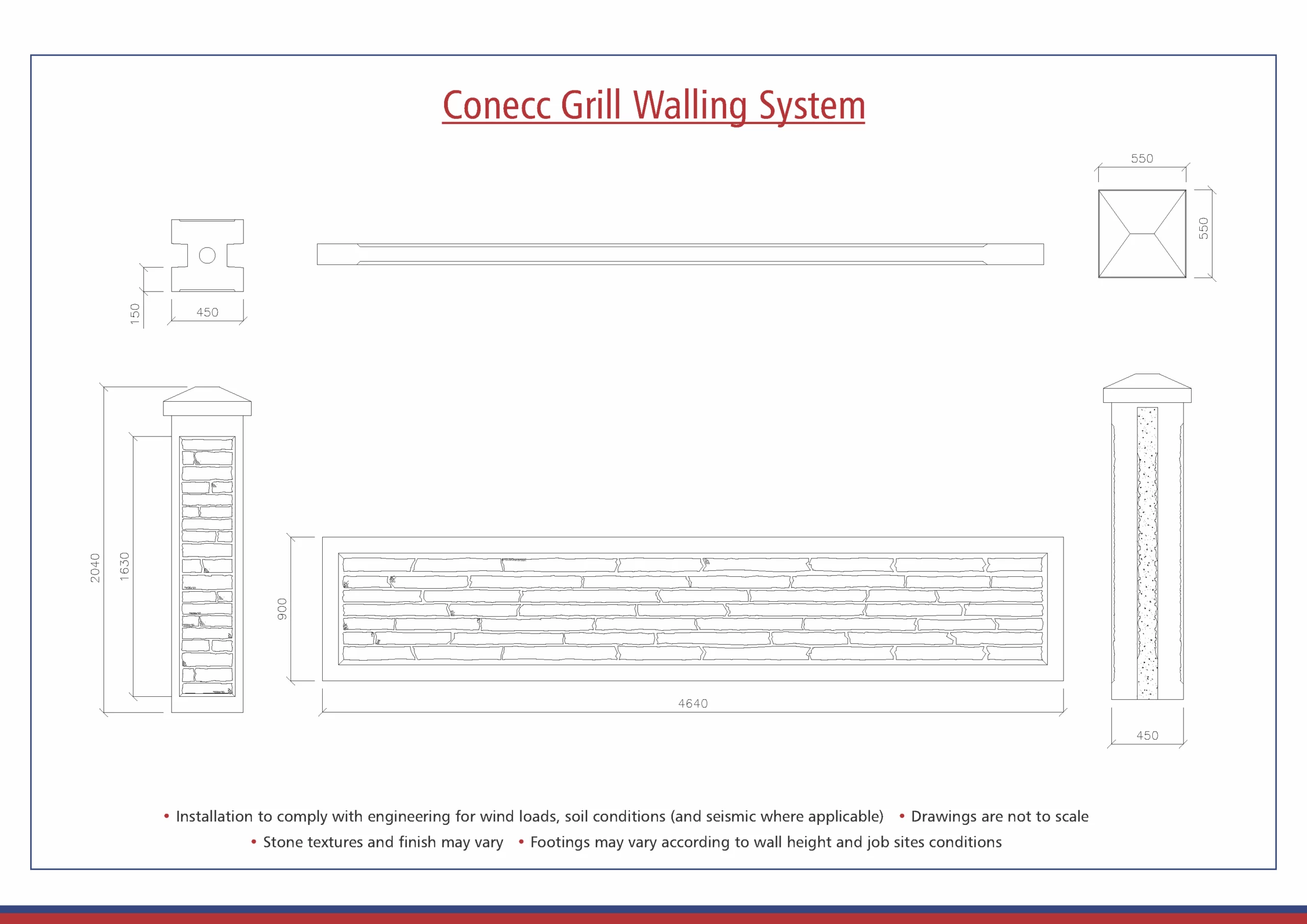 Grill walling