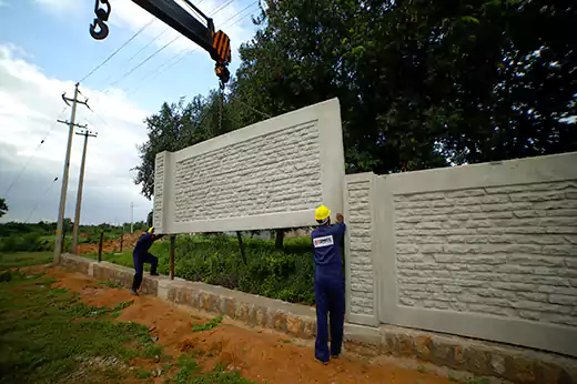 Conecc Precast Wall Installing